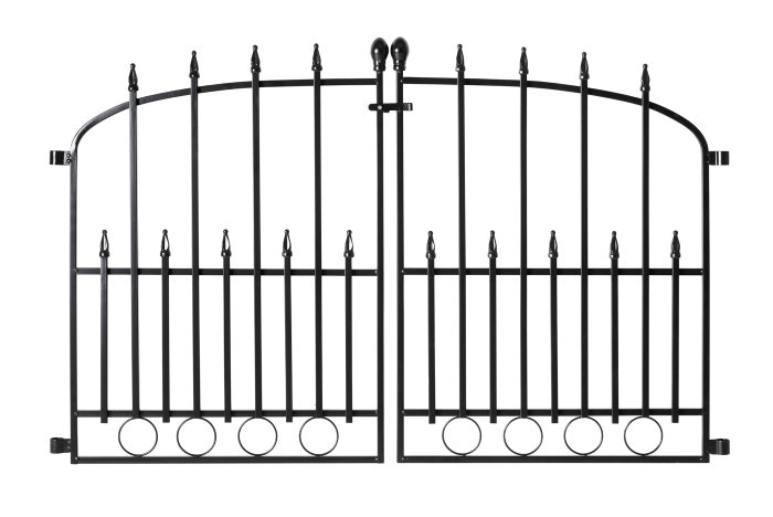 Dobbeltlåge sortlakeret stål 118,3 x 72,9 cm 